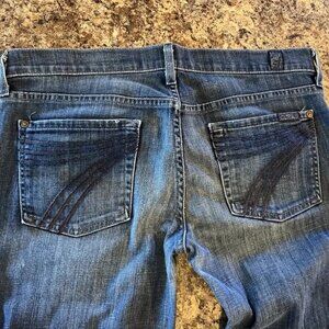 7 Seven For All Mankind DOJO Wide Leg Flare Trouser Size 30